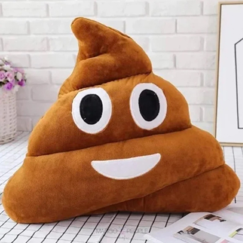 Brown Poop Emoji Pillow